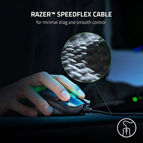 RajoNN Mäuse, Computer-Gaming-Maus, kabelgebunden, optischer 20K-DPI-Sensor, 8 programmierbare Tasten, 50G-Beschleunigung, 5 Gruppen Onboard-Speicher, RGB-Mäuse für PC, Laptop, Windows Bild 5
