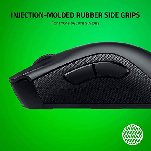 RajoNN Mice Kabellose Gaming-Computermaus, optischer 20K-DPI-Sensor, RGB-Chroma-Beleuchtung, 70 Stunden Akkulaufzeit, 8 programmierbare Tasten, Bluetooth- und USB-Verbindung, für Gamer Bild 6
