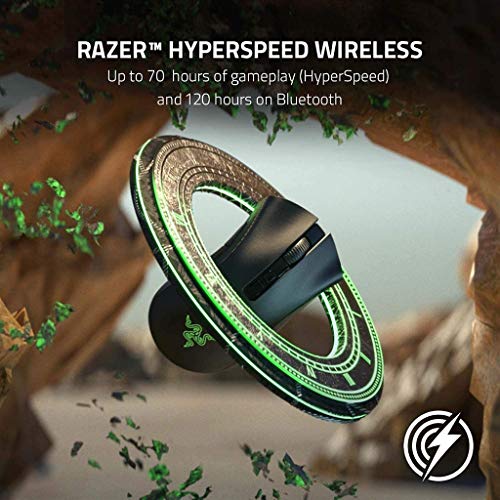 RajoNN Mice Kabellose Gaming-Computermaus, optischer 20K-DPI-Sensor, RGB-Chroma-Beleuchtung, 70 Stunden Akkulaufzeit, 8 programmierbare Tasten, Bluetooth- und USB-Verbindung, für Gamer Bild 7