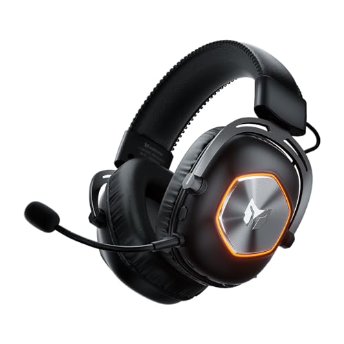 Black Shark BIGBIG Won Gaming-Headset, Surround Sound, Noise Cancelling, Bügelmikrofon mit Flip-Stummschaltung, Ohrpolster mit Kunstleder, PC/Mac/Xbox One/PS4/Nintendo Switch - Schwarz Bild 1