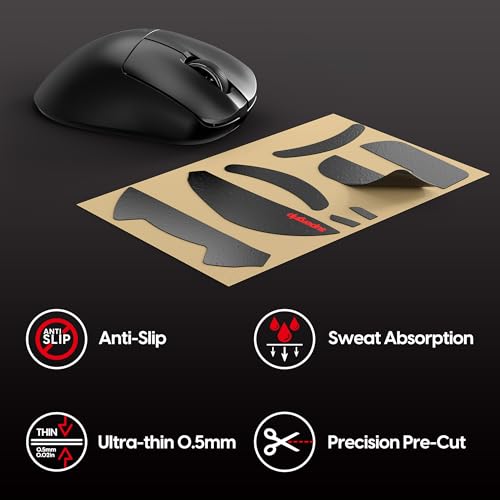 Pulsar Gaming Gears Supergrip Xlite V3 Medium, vorgeschnittenes, rutschfestes Gaming-Maus-Griffband, ultradünn Bild 3