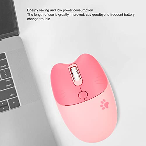 VBESTLIFE Kabellose Maus, 2,4 G Kabellose Optische Maus, Süße Katze, Leise Maus mit USB-Empfänger, 3 Stufen DPI Einstellbar, Geräuschlose Nutzung, für Laptop, Computer, Bild 3