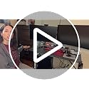 Bestier Kleiner Gaming-Schreibtisch 106,6 cm LED Computerschreibtisch mit Monitorständer, Gamer-Arbeitsstation mit Becherhalter & Headset-Haken für Home-Office, Schlafzimmer, kleine Räum Bild 7