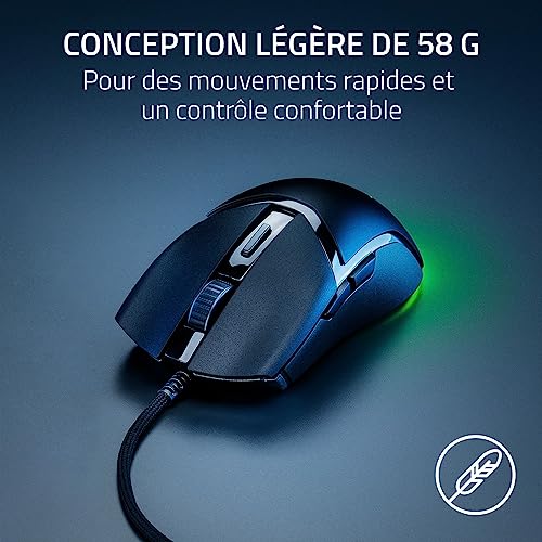 Razer Cobra - Leichte kabelgebundene Gaming-Maus mit Chroma RGB Schwarz Bild 3