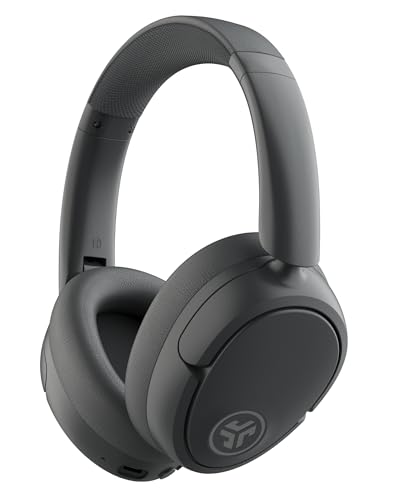 JLab JBuds LUX ANC Noise Cancelling Kopfhörer Over Ear Bluetooth kabellos mit Mikrofon und aktiver Geräuschunterdrückung, 70+ Std. Spielzeit, Faltbare Bluetooth Headphones, Immersive Audio, Graphit Bild 1