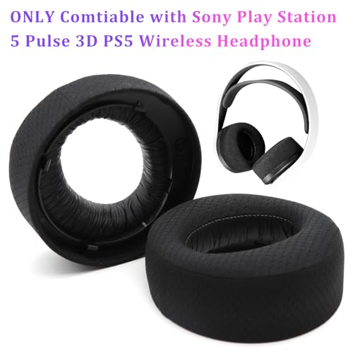 Ersatz-Ohrpolster kompatibel mit Sony PS5 Pulse 3D Wireless Gaming Headset - atmungsaktiver Schaumstoff für PlayStation 5 PS5 Pulse 3D Modell - Geräuschisolierung & Gaming Audio Bild 6