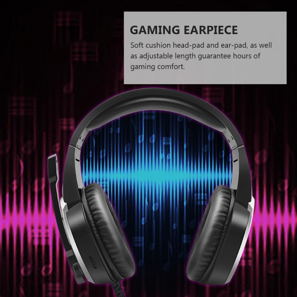 POPETPOP 1 x Kopfhörer, Gaming-Gaming-Headset, Kopfhörer, Gaming-Headset, Kopfhörer, Gaming-Headset, Ohrhörer Bild 3