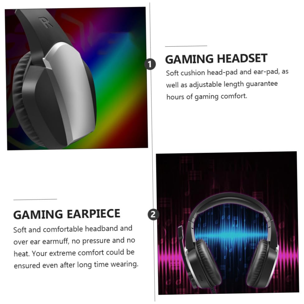 POPETPOP 1 x Kopfhörer, Gaming-Gaming-Headset, Kopfhörer, Gaming-Headset, Kopfhörer, Gaming-Headset, Ohrhörer Bild 4