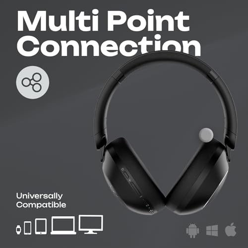 PowerLocus Bluetooth Kopfhörer Over Ear, Kopfhörer Kabellos Bluetooth mit Mikrofon, 70std Spielzeit, HiFi Stereo Tiefer Bass,Faltbares Wireless Headphones für Reisen/Handy/PC Bild 5