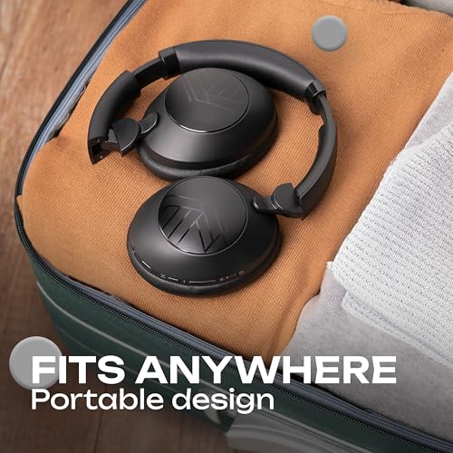 PowerLocus Bluetooth Kopfhörer Over Ear, Kopfhörer Kabellos Bluetooth mit Mikrofon, 70std Spielzeit, HiFi Stereo Tiefer Bass,Faltbares Wireless Headphones für Reisen/Handy/PC Bild 6