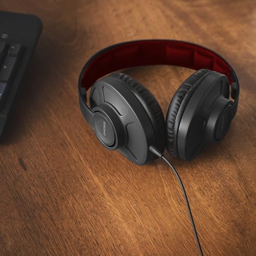 Koss GMR540A ISO Over-Ear-Gaming-Kopfhörer mit geschlossener Rückseite, abnehmbares Boom-Mikrofon, ultraleichtes und langlebiges Design, Schwarz und Rot Bild 6