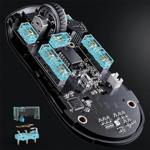 RUNJRX Kailh GM8.0 Upgrade V2 Mausschalter für Gaming -Maus, Maus -Mikroschalter (4pcs,blau) Bild 7