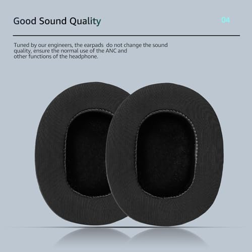Recon Spark Ohrpolster für Turtle Beach Stealth 700/600/500/400/300 Gaming-Headset, Ersatz mit glattem Stoff und Memory-Schaum reduziert Wärmestau Bild 6