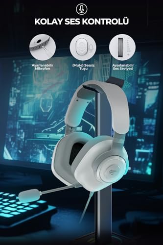 havit Gamenote H2230D Gaming-Headset mit Mikrofon und 3,5-mm-Klinkenstecker, Schwarz Bild 5