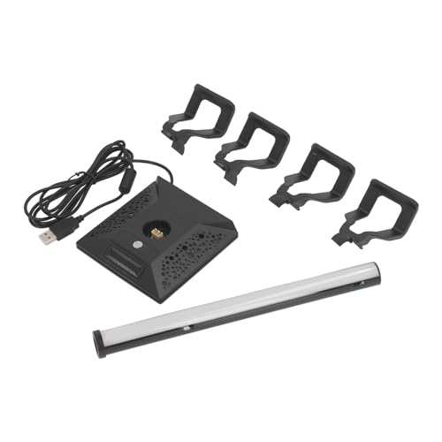 Goshyda Controller-Ständer, RGB-Headset-Ständer, Abnehmbarer Gaming-Controller-Headset-Aufhänger mit 10 Lichtmodi, 2 USB 2.0-Typ-C-Anschlüssen, für Windows für Linux für OS X Bild 7