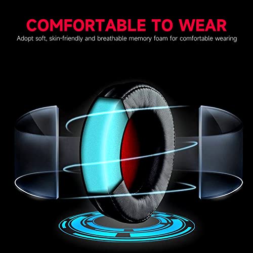 Shade Kopfmontiertes Gaming-Headset 40-mm-Treibereinheit Ergonomisches Design Abnehmbares Mikrofon Breite Kompatibilität,Ergonomisches Design Bild 5