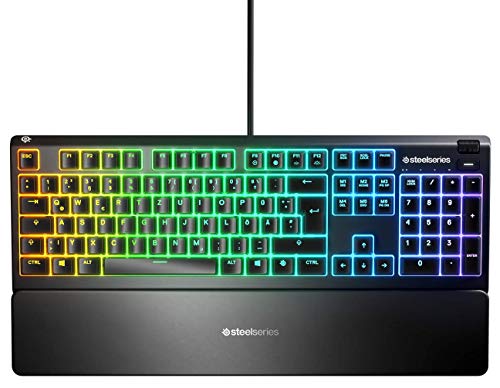 SteelSeries Arctis Nova Pro Wireless - Multi-System Gaming-Headset & Apex 3 - Gaming Tastatur - 10-Zonen RGB-Beleuchtung - Premium magnetische Handballenauflage - Deutsches (QWERTZ) Layout Bild 7