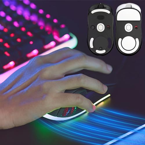 4 Stück Weiße Anti-Rutsch-Mausfußaufkleber, Mausfußaufkleber, Mausaufkleber, Mausfußaufkleber, Professionelles Gaming-Zubehör, Glatte Und Langlebige Aufkleber, Geeignet Für Alle Arten Von Mäusen Bild 6