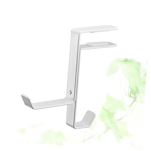 Cabilock 3stücke Metallischer Kopfhörerständer Universeller Gaming- Für Headsets Mit Einstellbarem Design Unter Dem Tisch Montierbar Für Taschen Und Zubehör Weiß Bild 6