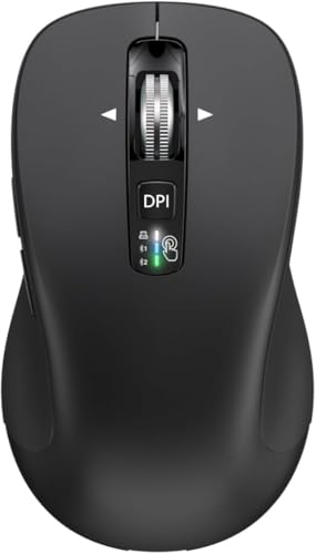 CITLLA Kabellose Maus für Laptop, Multi-Device Bluetooth Maus, 4 DPI Silent Mouse, 4-Wege Scrolling Ergonomisch Mice für Windows, Volle Größe Mäuse für Laptop PC Computer Tabletten Bild 1