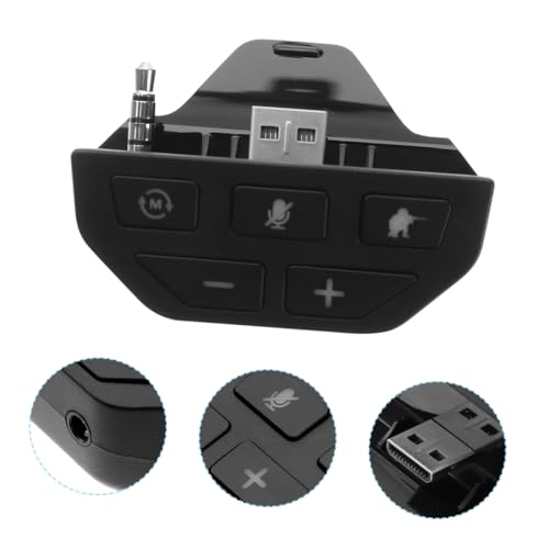 BESTonZON 3stücke Stereo Headset Adapter Kompakter Audio-Converter Für Gaming-kopfhörer Chat-Audio-Management Leicht Und Tragbar Für Zuhause Und Büro Bild 3