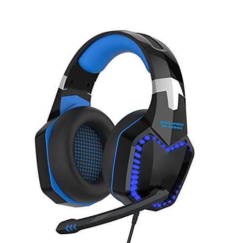Over-Ear-Gaming-Headset mit LED-Licht-Mikrofon, 3,5-mm-Kopfhörer für PC, Laptop, Spielkonsole, Headset für Laptop Bild 1