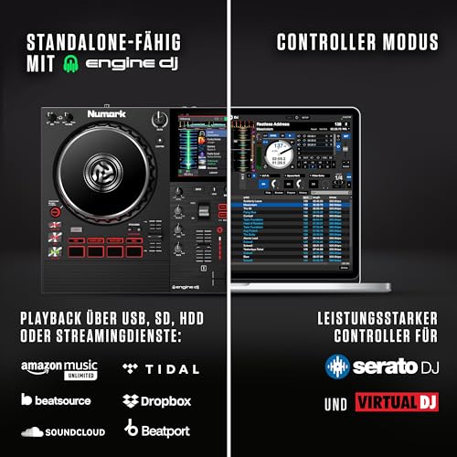 Numark Mixstream Pro+ Standalone DJ Controller & Logitech G432 kabelgebundenes Gaming-Headset Bild 4