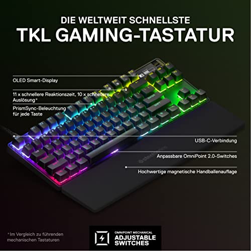 SteelSeries Arctis Nova Pro Wireless Xbox - Multi-System Gaming-Headset – Hi-Fi-Treiber – Xbox & Apex Pro TKL HyperMagnetic Gaming-Tastatur – 2023 Edition – Deutsches Tastatur QWERTZ Bild 6