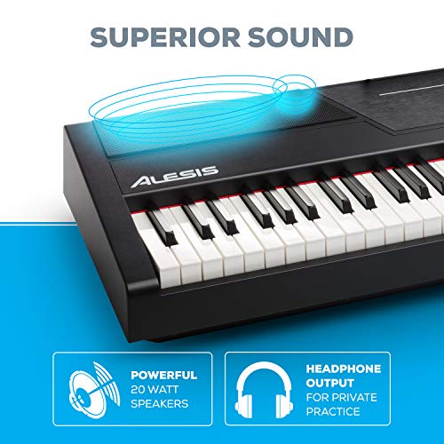 Alesis Recital Pro - E Piano 88 Tasten mit Gewichteten Volle Größe Klavier & Logitech G432 kabelgebundenes Gaming-Headset Bild 4
