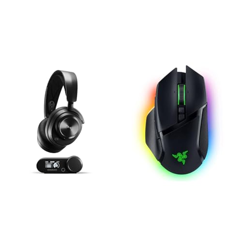SteelSeries Arctis Nova Pro Wireless - Multi-System Gaming-Headset – PC & Razer Basilisk V3 Pro - Anpassbare kabellose Gaming-Maus mit Razer HyperScroll Tilt Wheel Focus Pro 30K Optischer Sensor Bild 1