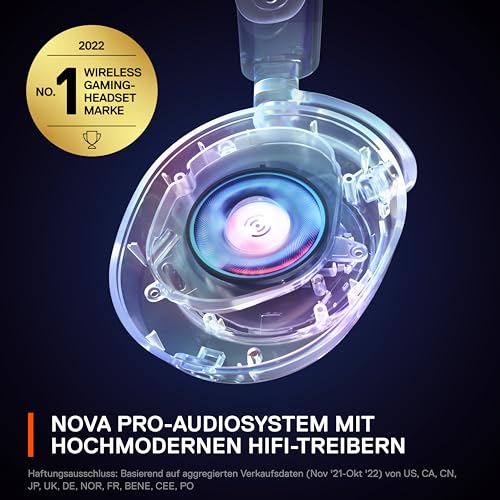 SteelSeries Arctis Nova Pro Wireless - Multi-System Gaming-Headset – PC & Razer Basilisk V3 Pro - Anpassbare kabellose Gaming-Maus mit Razer HyperScroll Tilt Wheel Focus Pro 30K Optischer Sensor Bild 3