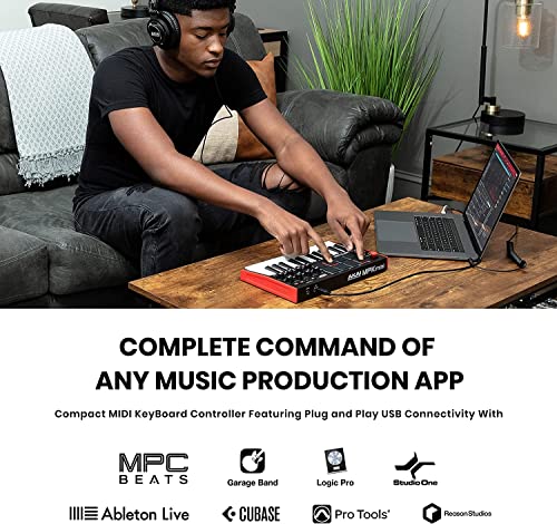 AKAI Professional MPK Mini MK3 – 25-Tasten USB MIDI Keyboard Controller & Logitech G432 kabelgebundenes Gaming-Headset Bild 3