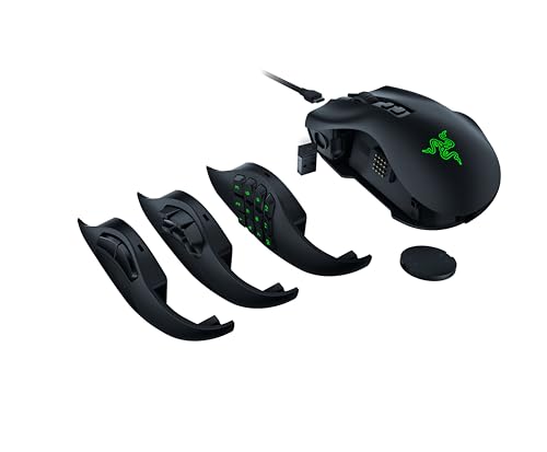 Razer Naga V2 Pro - Kabellose MMO-Gaming-Maus Schwarz Bild 3