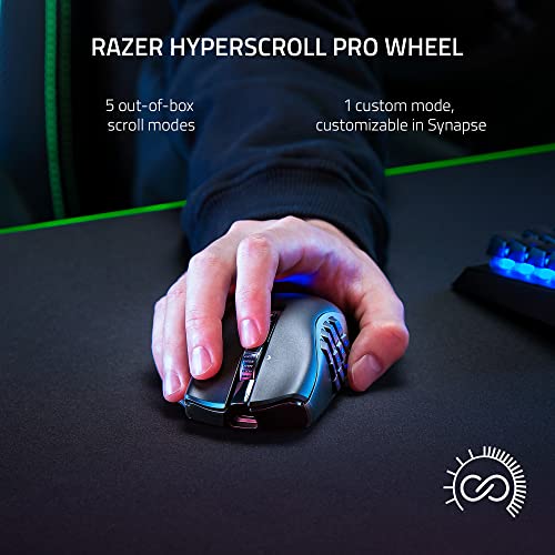 Razer Naga V2 Pro - Kabellose MMO-Gaming-Maus Schwarz Bild 4