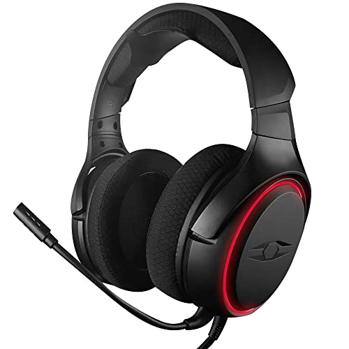 Splendor Kabelgebundenes Gaming-Headset Virtueller 7.1-Surround-Sound 50-mm-Treibereinheit 4 Soundeffektmodi RGB-Lichteffekt,Ergonomisches Design Bild 1