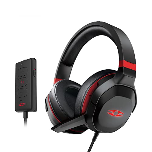 Rise Head-Mounted Gaming Headset 53 mm Treibereinheit 7.1 Virtual Surround Sound Ergonomisches Design Abnehmbares Mikrofon,53-mm-Treibereinheit Bild 1