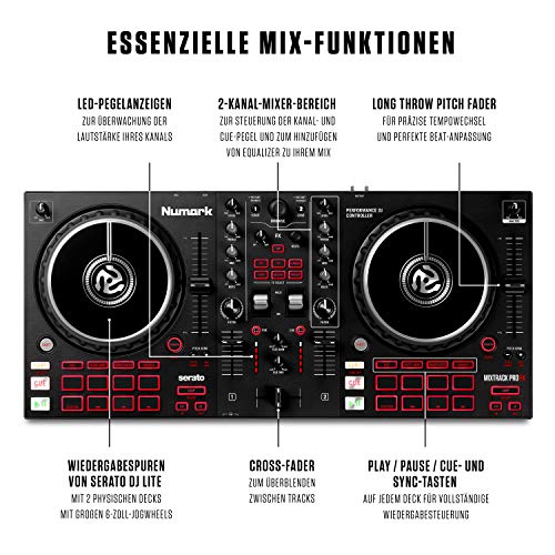 Numark Mixtrack Pro FX - DJ Controller Pult mit 2-Deck Kontrolle & Logitech G432 kabelgebundenes Gaming-Headset Bild 4