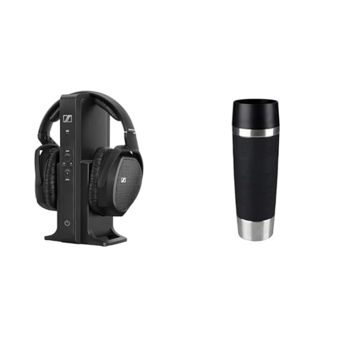 Sennheiser RS 175 Digitaler drahtloser Over-Ear-Kopfhörer & Emsa 515615 Travel Mug Classic Grande 500ml Thermobecher Isolierbecher hält 6h heiß Bild 1