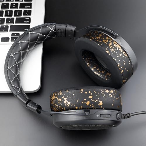 SOULWIT Kühlgel Ersatzpolster Ersatz Ohrpolster für Corsair HS75 XB HS70/Pro HS60/Pro HS50/Pro Gaming Headset/Kopfhörer,mit hoher Dichte geräuschisolierendem Schaumstoff Bild 6