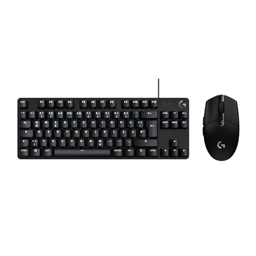 Logitech G305 LIGHTSPEED kabellose Gaming-Maus und G413 TKL SE mechanische Gaming-Tastatur – Maus mit HERO Sensor uns kompakte Tastatur – PC/Mac - Schwarz Bild 1