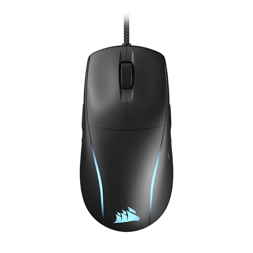 Corsair M75 Wired RGB Leichte FPS Gaming-Maus – 26.000 DPI – Austauschbare Seitentasten – PC – Schwarz Bild 1