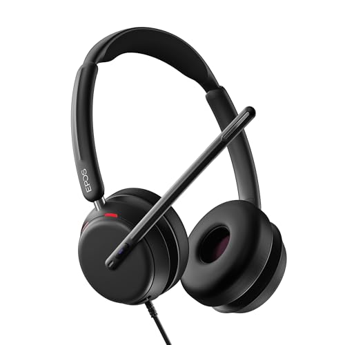 EPOS IMPACT 860T ANC - Doppelseitiges kabelgebundenes Headset mit Active Noise Cancelling, Microsoft Teams zertifiziert, USB-C & USB-A, Super Wideband, ideal für Büroanrufe, Zoom, Home & Hybrid Work Bild 1