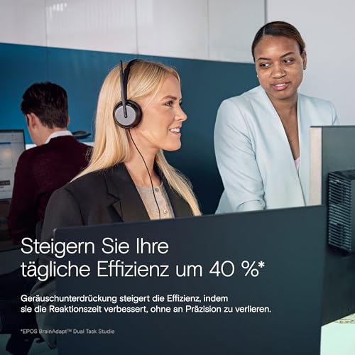 EPOS IMPACT 860T ANC - Doppelseitiges kabelgebundenes Headset mit Active Noise Cancelling, Microsoft Teams zertifiziert, USB-C & USB-A, Super Wideband, ideal für Büroanrufe, Zoom, Home & Hybrid Work Bild 6