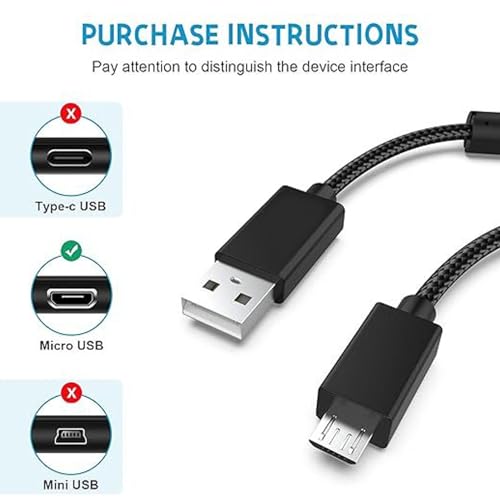 VBESTLIFE 1,95 M USB-Ladekabel Als Ersatz für G933 G633 G633S G933S G533, Bluetooth-Gaming-Headsets, Micro-USB-Ladekabel Bild 4