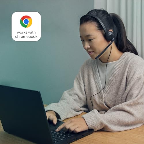 EPOS C1 Professionelles Business-Headset mit USB-A-Schnittstelle, Überlegenes Rauschunterdrückendes Mikrofon, Chrome-Zertifizierung - Bequeme Passform, Langlebigkeit, Connect Integration, Gott, Black Bild 6
