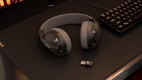 KRUX Clapz Wireless Black, Leichte kabellose Gaming Kopfhörer, abnehmbares Mikrofon, 2,4 GHz, BT, USB Typ C, Gewicht 175 g, Verstellbarer Kopfbügel Bild 5