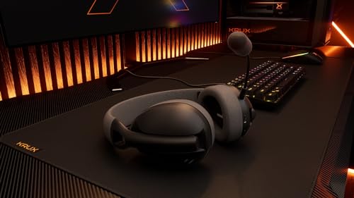 KRUX Clapz Wireless Black, Leichte kabellose Gaming Kopfhörer, abnehmbares Mikrofon, 2,4 GHz, BT, USB Typ C, Gewicht 175 g, Verstellbarer Kopfbügel Bild 7
