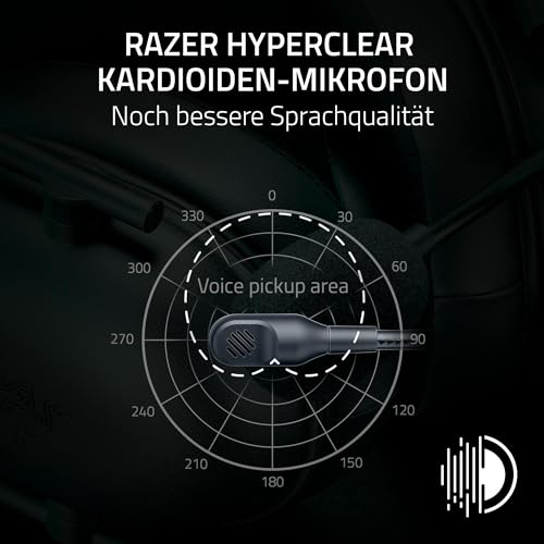 Razer BlackShark V2 X (Xbox) - Kabelgebundenes E-Sport Headset für Konsole Xbox S-X (250g, Kardioiden-Mikrofon, 50mm Treiber, Passive Geräuschunterdrückung, 3,5mm Anschluß) Schwarz Bild 3