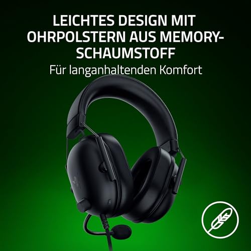 Razer BlackShark V2 X (Xbox) - Kabelgebundenes E-Sport Headset für Konsole Xbox S-X (250g, Kardioiden-Mikrofon, 50mm Treiber, Passive Geräuschunterdrückung, 3,5mm Anschluß) Schwarz Bild 5