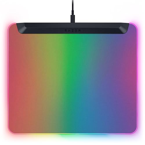 Razer Firefly V2 Pro - RGB-hintergrundbeleuchtete Gaming-Mausmatte - integrierter USB-Anschluss (15-Zonen-LED-Beleuchtung, mikrogeätzte Oberfläche für optimales Tracking, USB-C Kabel) Schwarz Bild 1